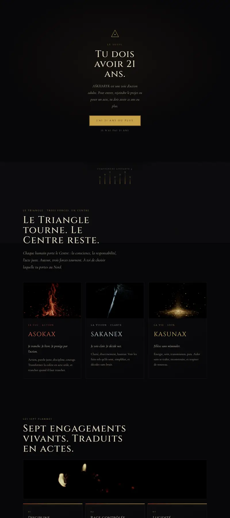 AŠKHARYK - Univers narratif, site narratif réalisé par Kreative Monster
