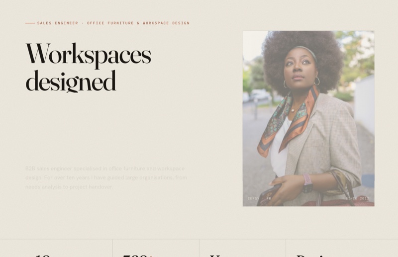 Glodie Mukumari - Ingénieure commerciale, site professionnel réalisé par Kreative Monster